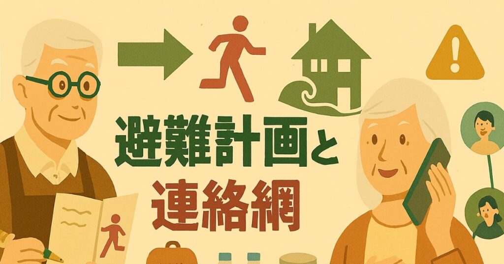 避難計画と連絡網のイメージ画像