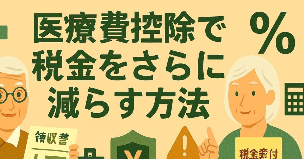 医療費控除で税金を減らす方法のイメージ画像