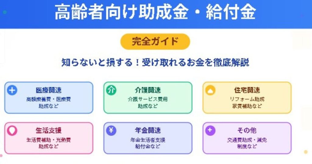 高齢者向け助成金・給付金完全ガイドのイメージ画像
