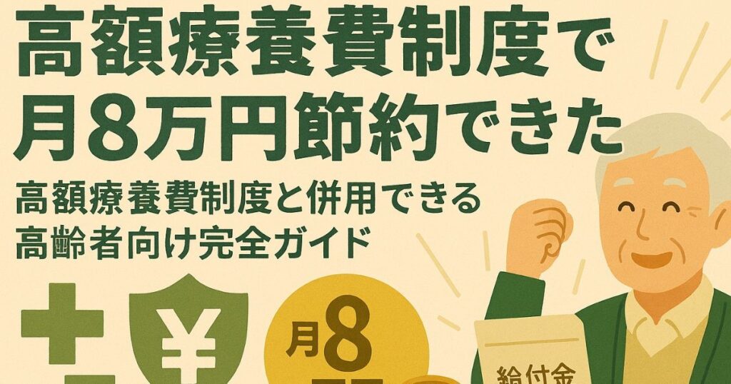 高額医療で月8万円節約のイメージ画像