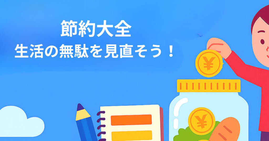 説医薬大全・生活の無駄を見直そうのイメージ画像